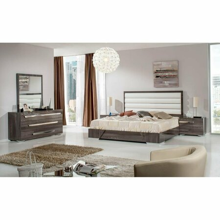 Homeroots Italian Modern Mirror - Grey 282566